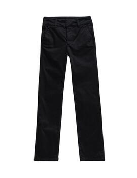 SALSA JEANS Pantalón SECRET CHINO PUSH IN STRAIGHT Negro