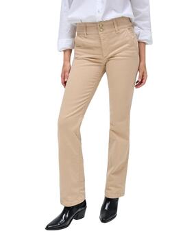 SALSA JEANS Pantalón SECRET CHINO PUSH IN STRAIGHT Beige