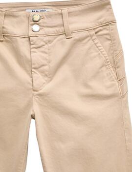 SALSA JEANS Pantalón SECRET CHINO PUSH IN STRAIGHT Beige