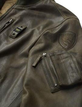 Blauer Leather Baldwin Verde Pigna