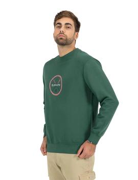 El Pulpo Sudadera Estampado Remos Frontal Verde Inglés 