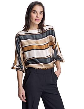 Alba Conde Blusa fluida de rayas