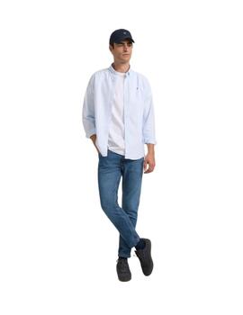 Sibon Camisa Sport Oxford Raya Celeste