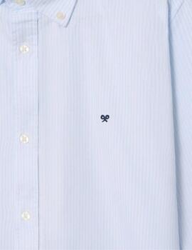 Sibon Camisa Sport Oxford Raya Celeste