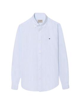 Sibon Camisa Sport Oxford Raya Celeste