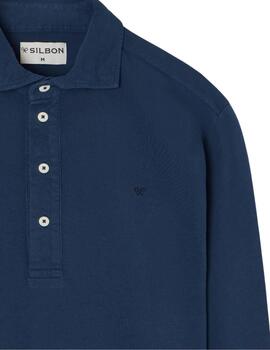 Sibon Polo Clasico Manga Larga Azul Marino