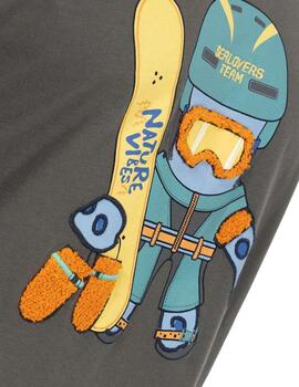 El Pulpo Camiseta Estampado Elpulpo Snowboard Carb