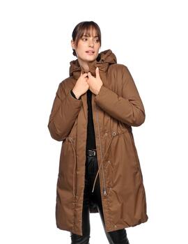 Geox  Mujer W Eleana Parka - Poly Dty-Partridge