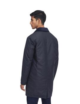 Barbour Chaqueta Barbour Wax Mac / Navy/Greenloch