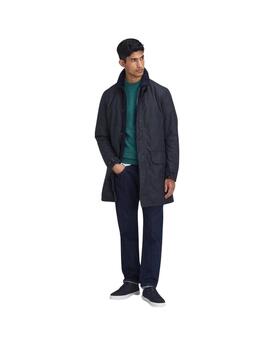 Barbour Chaqueta Barbour Wax Mac / Navy/Greenloch