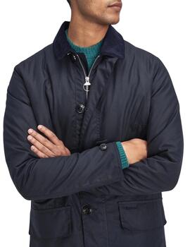 Barbour Chaqueta Barbour Wax Mac / Navy/Greenloch