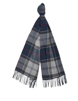 BARBOUR Galingale Tartan Scarf Blue Granite 