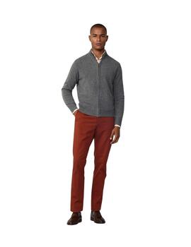 Hackett Punto Lambswool Fzip Granite Grey