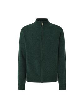 Hackett Punto Lambswool Fzip Forest Night Gr