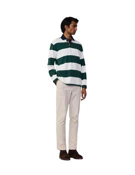 Hackett Polo Heritage H Str Rugby Green/White