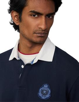 Hackett Polo Heritage Rugby Midnight Blue