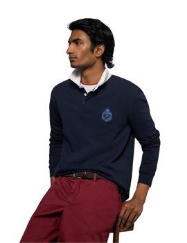 Hackett Polo Heritage Rugby Midnight Blue