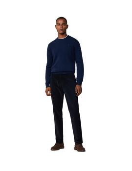 Hackett Punto Lambswool Crew Midnight Blue