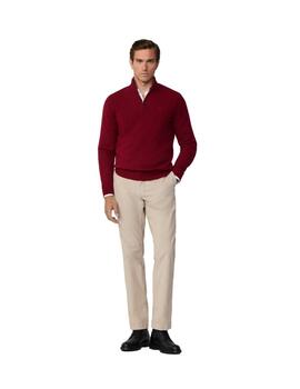 Hackett Punto Lambswool Hzip Winter Red