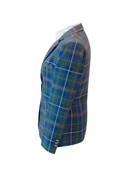 HENRY ARROWAY MARYLIN TRICOT TARTAN BLUE