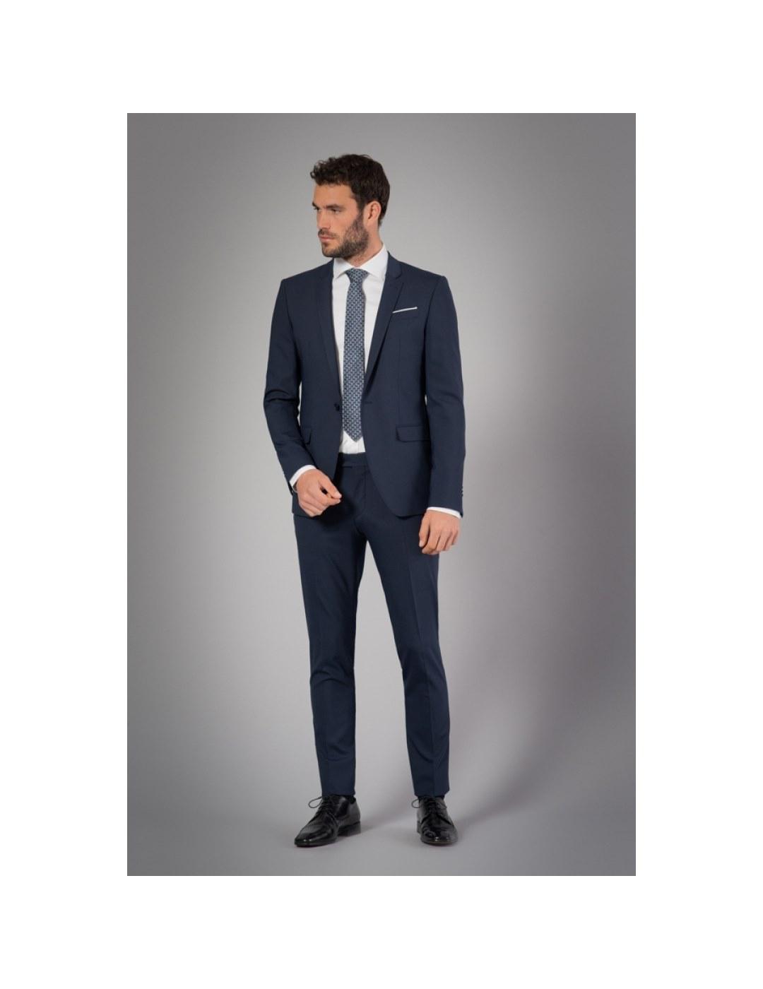 ETIEM TRAJ.EXTRA SLIM FIT,1BOT.1ABER MARINO