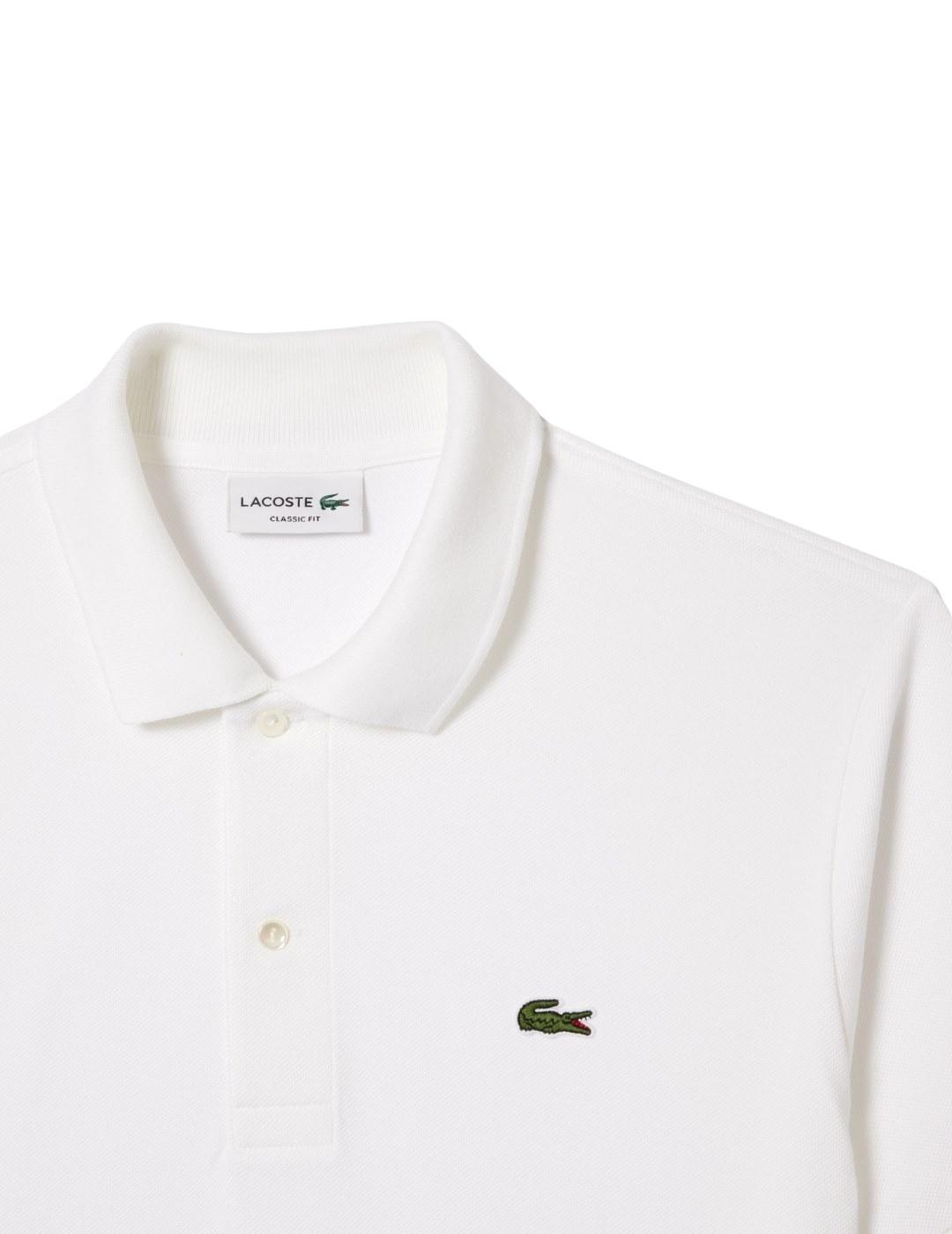 Lacoste Polo original de corte clásico Blanco
