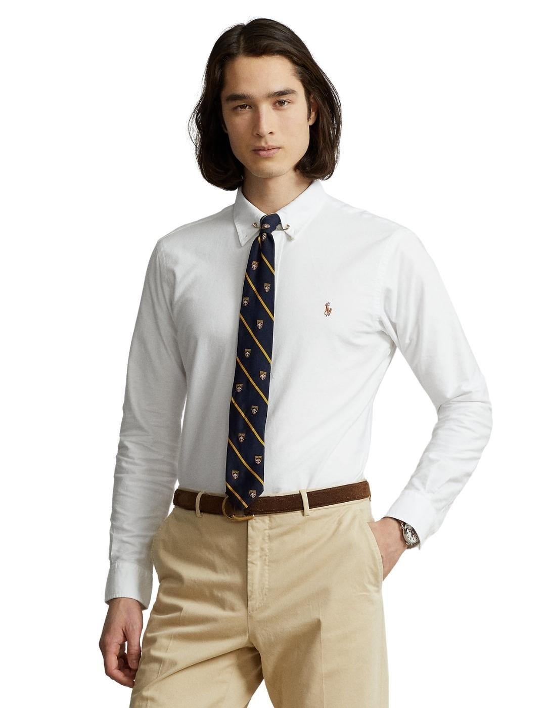 Ralph Lauren Camisa manga larga blanca