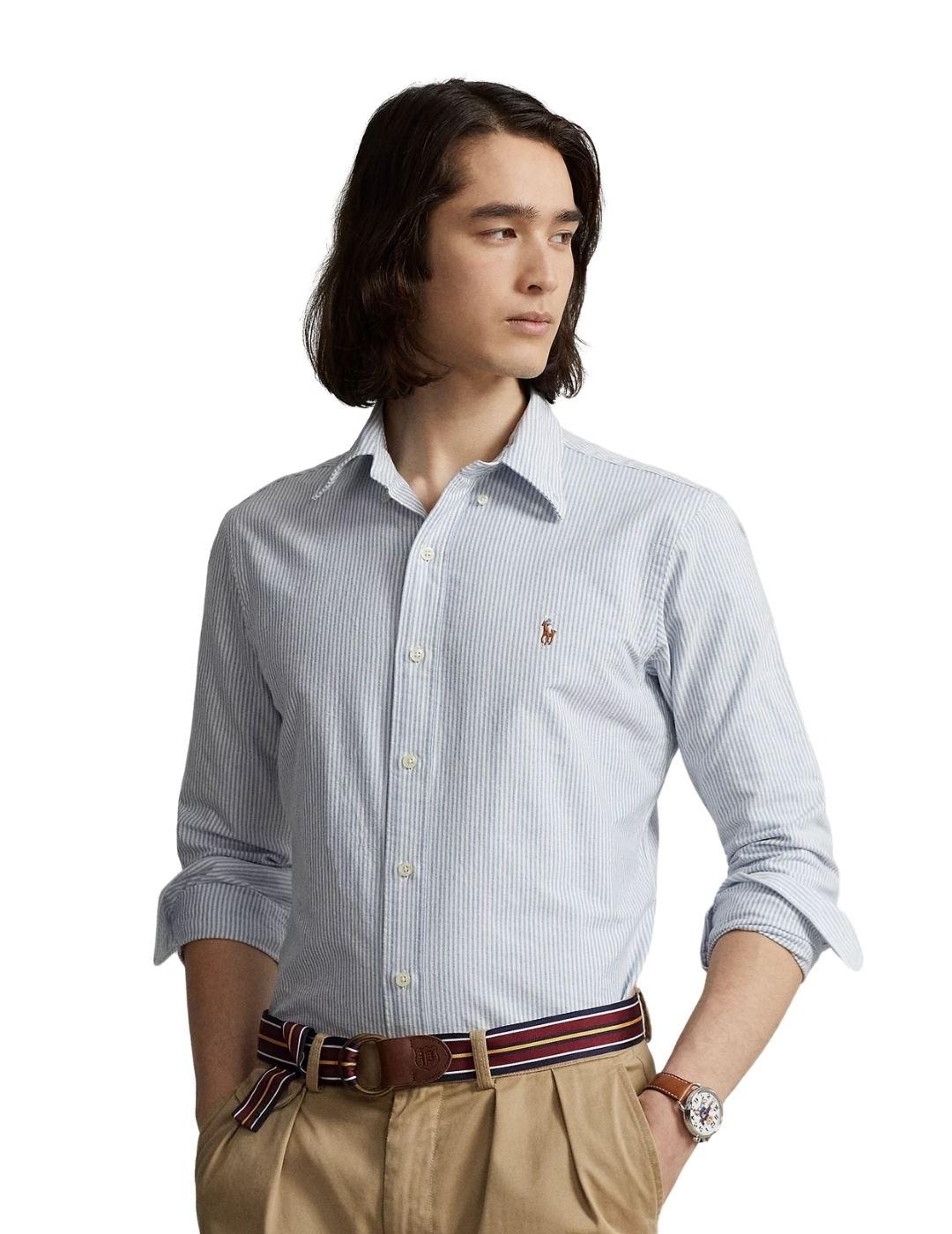 Ralph Lauren Camisa manga larga blanca