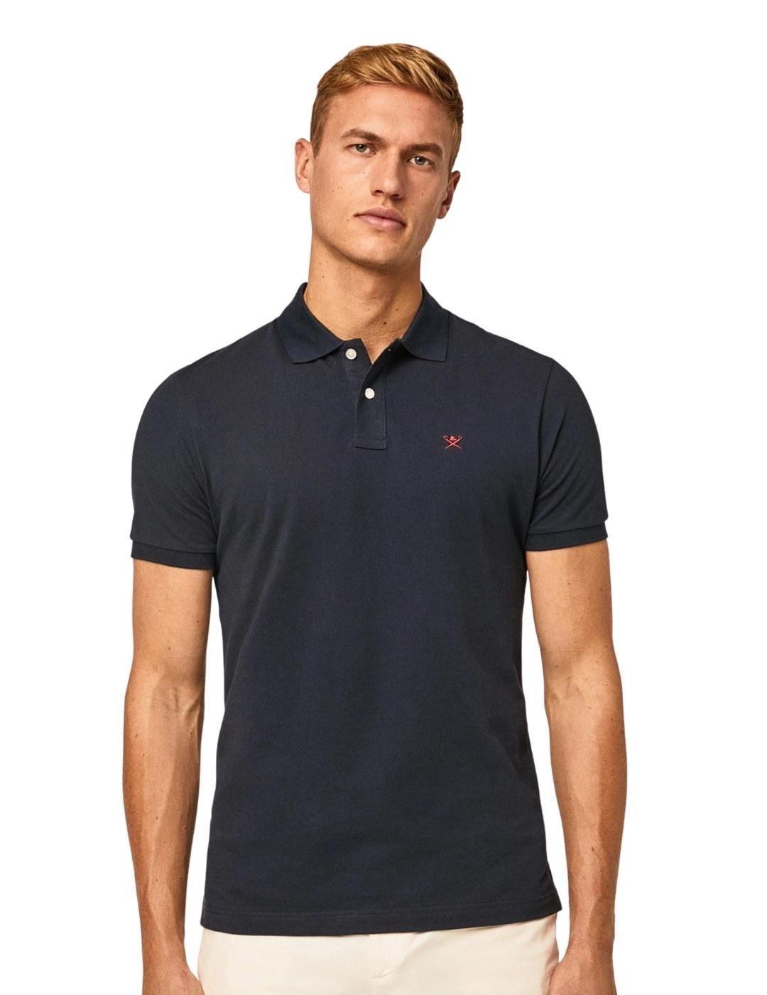 Hackett Polo Azul marino Slim Fit