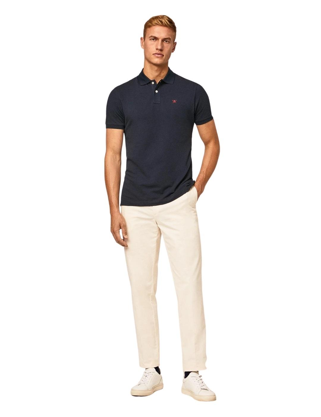 Hackett Polo Azul marino Slim Fit