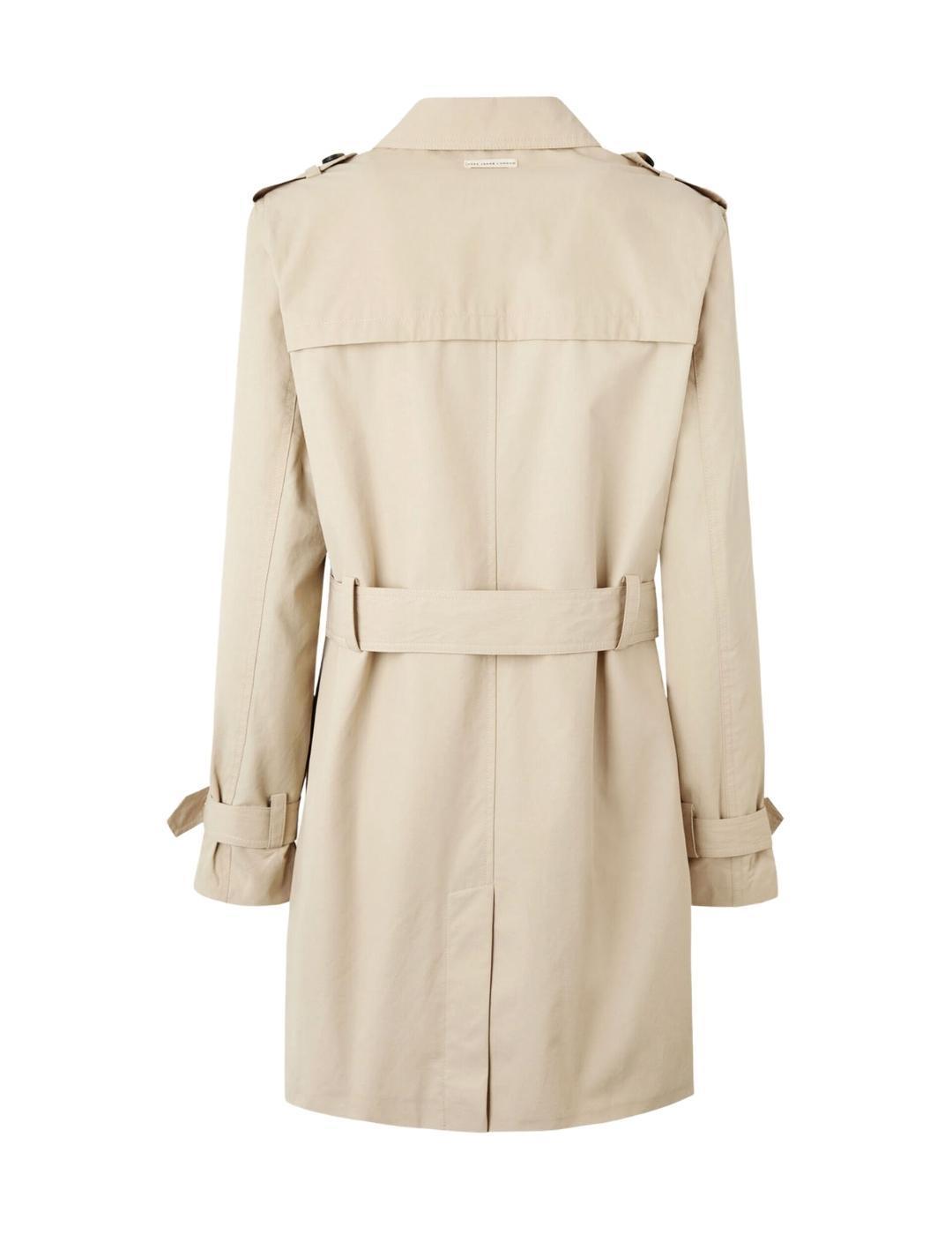 Gabardina Pepe Jeans Fantine Beige Para Mujer