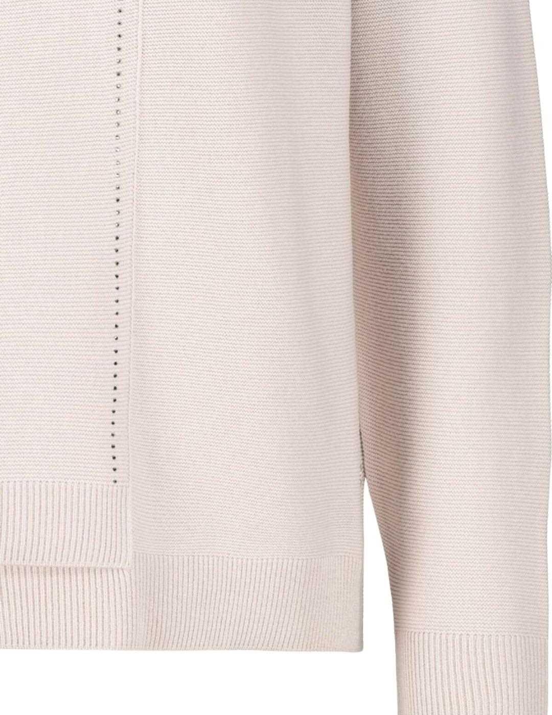 JERSEY ASIMÉTRICO DE ALGODÓN CON PEDRERÍA 