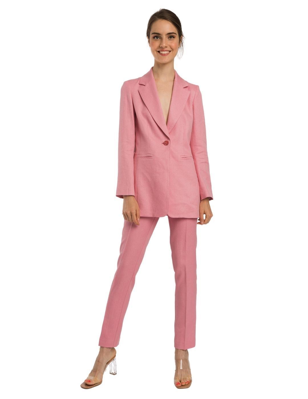 BLAZER SEMIENTALLADA ROSA 