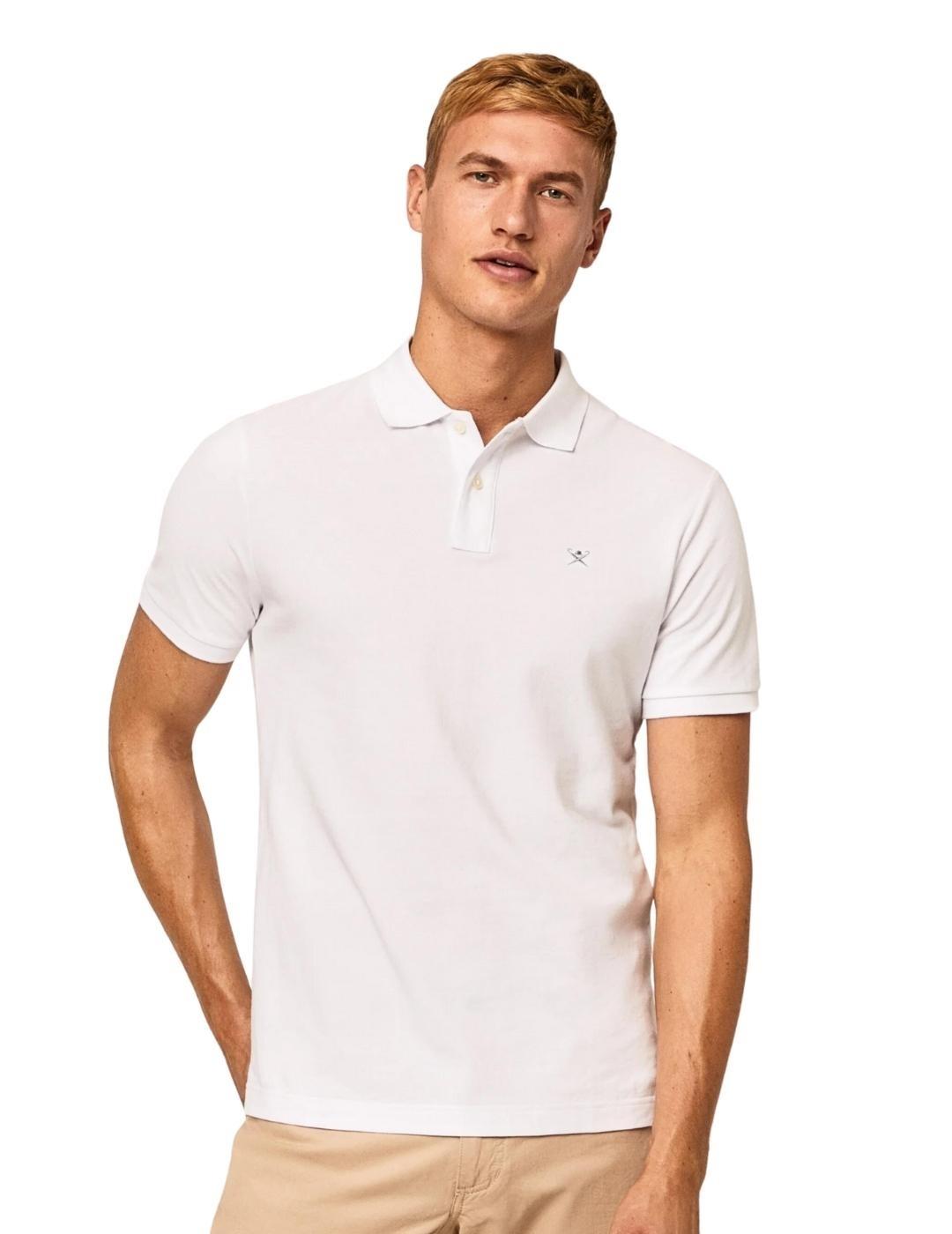 Hackett Polo Blanco Slim Fit