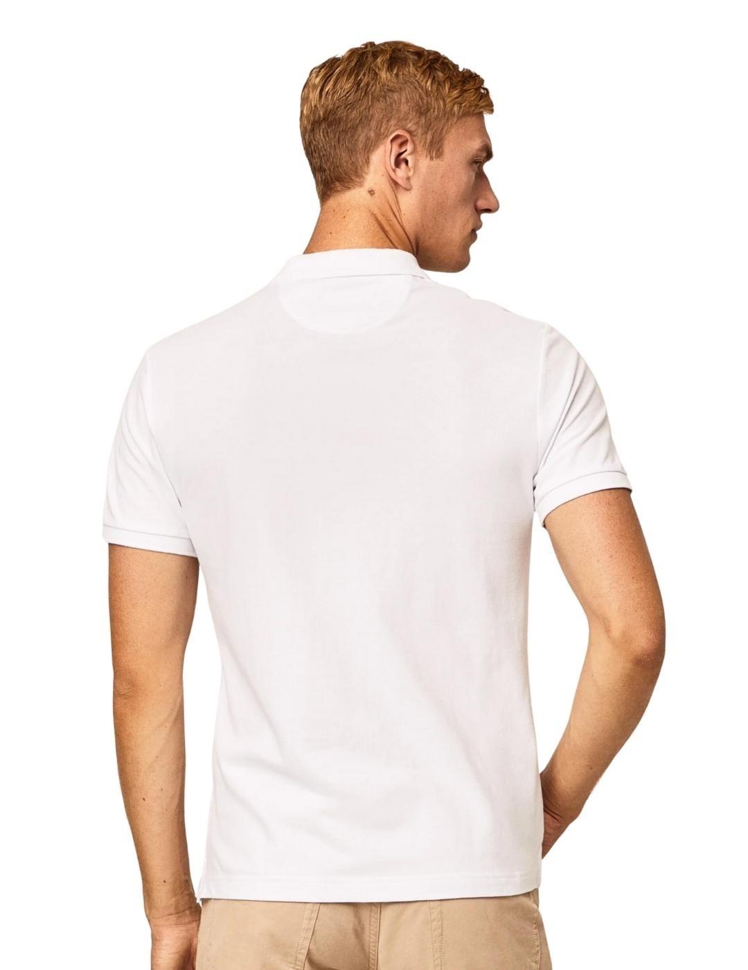 Hackett Polo Blanco Slim Fit