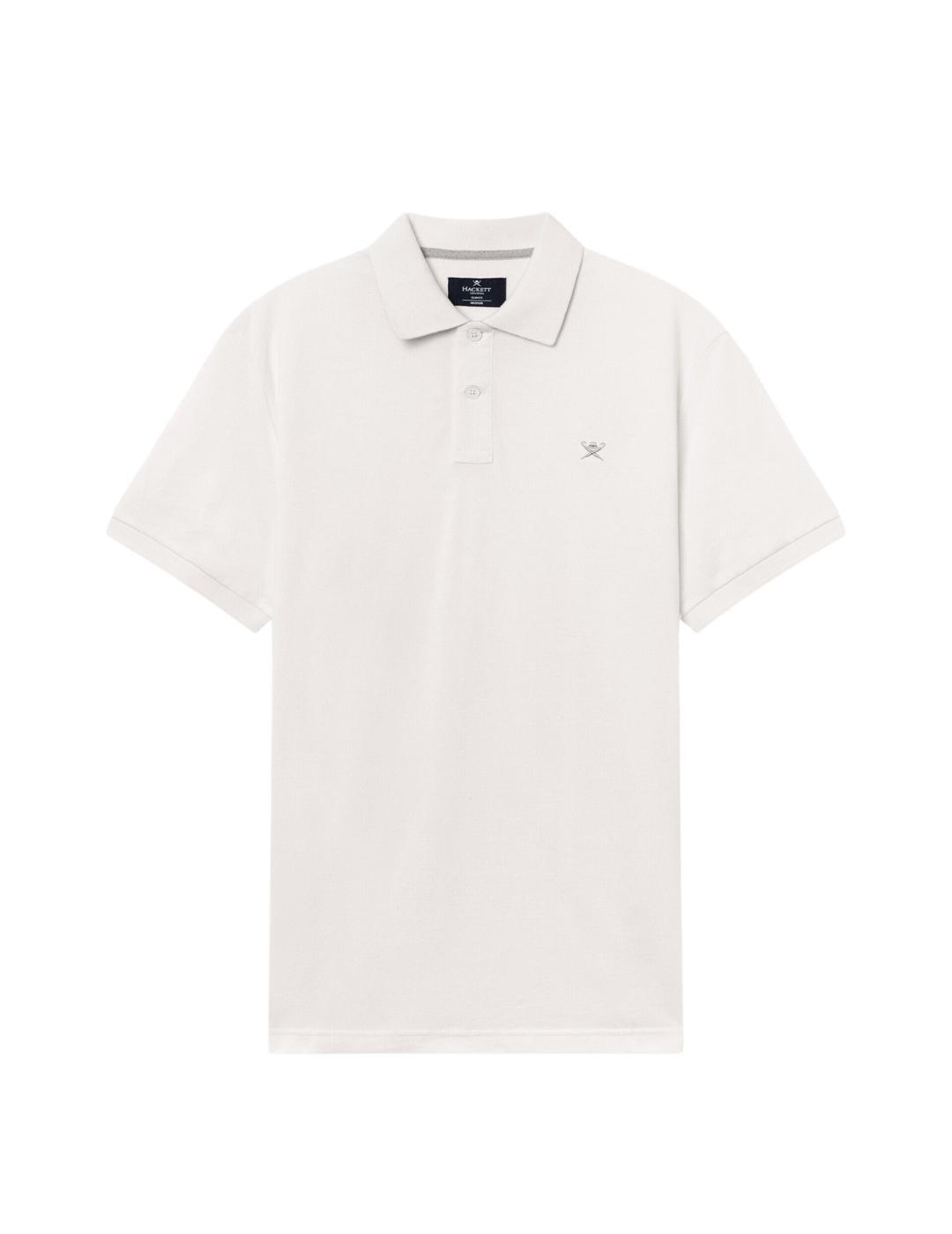 Hackett Polo Blanco Slim Fit