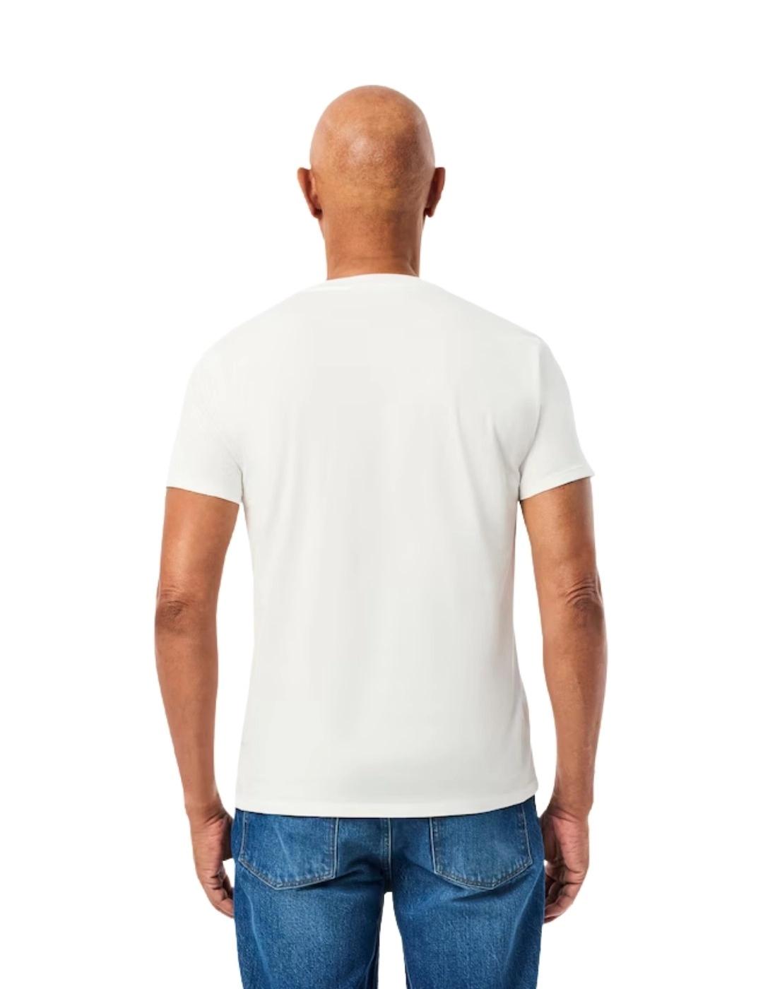 Lacoste Camiseta Blanca de algodón