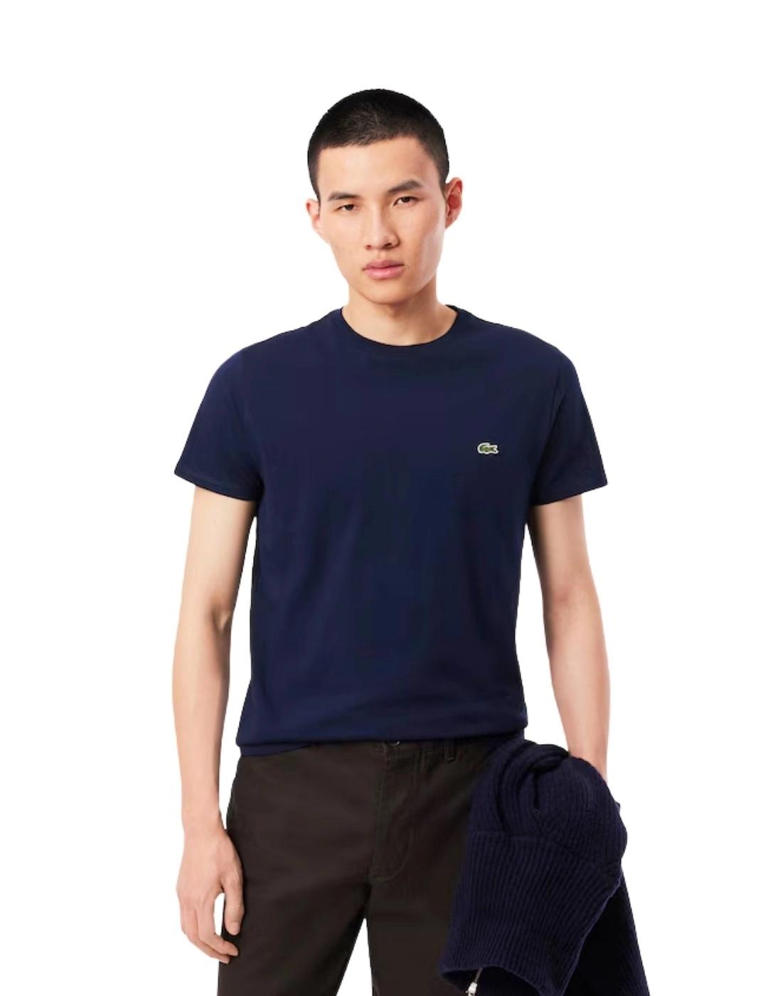Lacoste Camiseta Azul marino de algodón