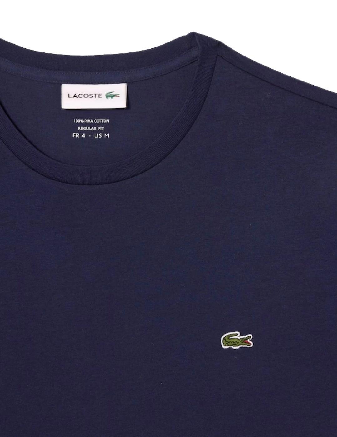 Lacoste Camiseta Azul marino de algodón