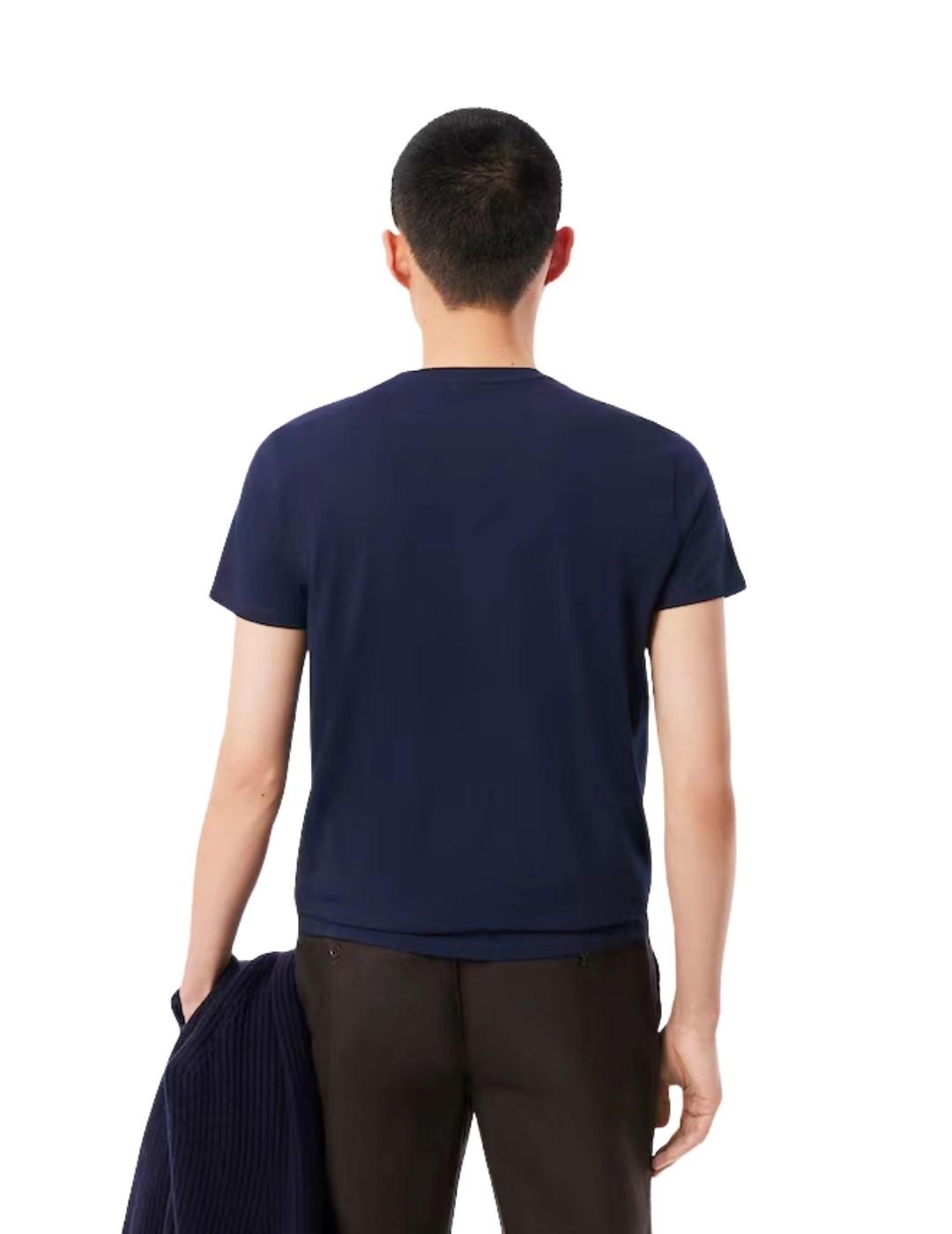 Lacoste Camiseta Azul marino de algodón