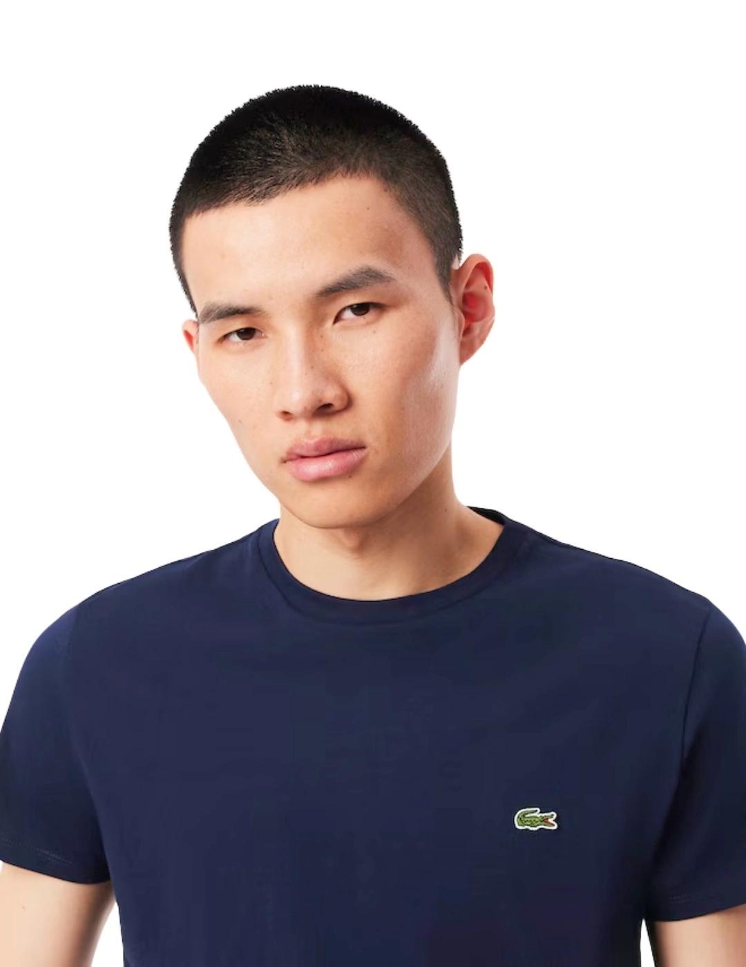 Lacoste Camiseta Azul marino de algodón