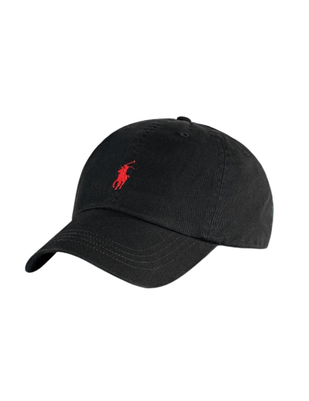 Ralph Lauren Gorra negra Classic Sport Cap