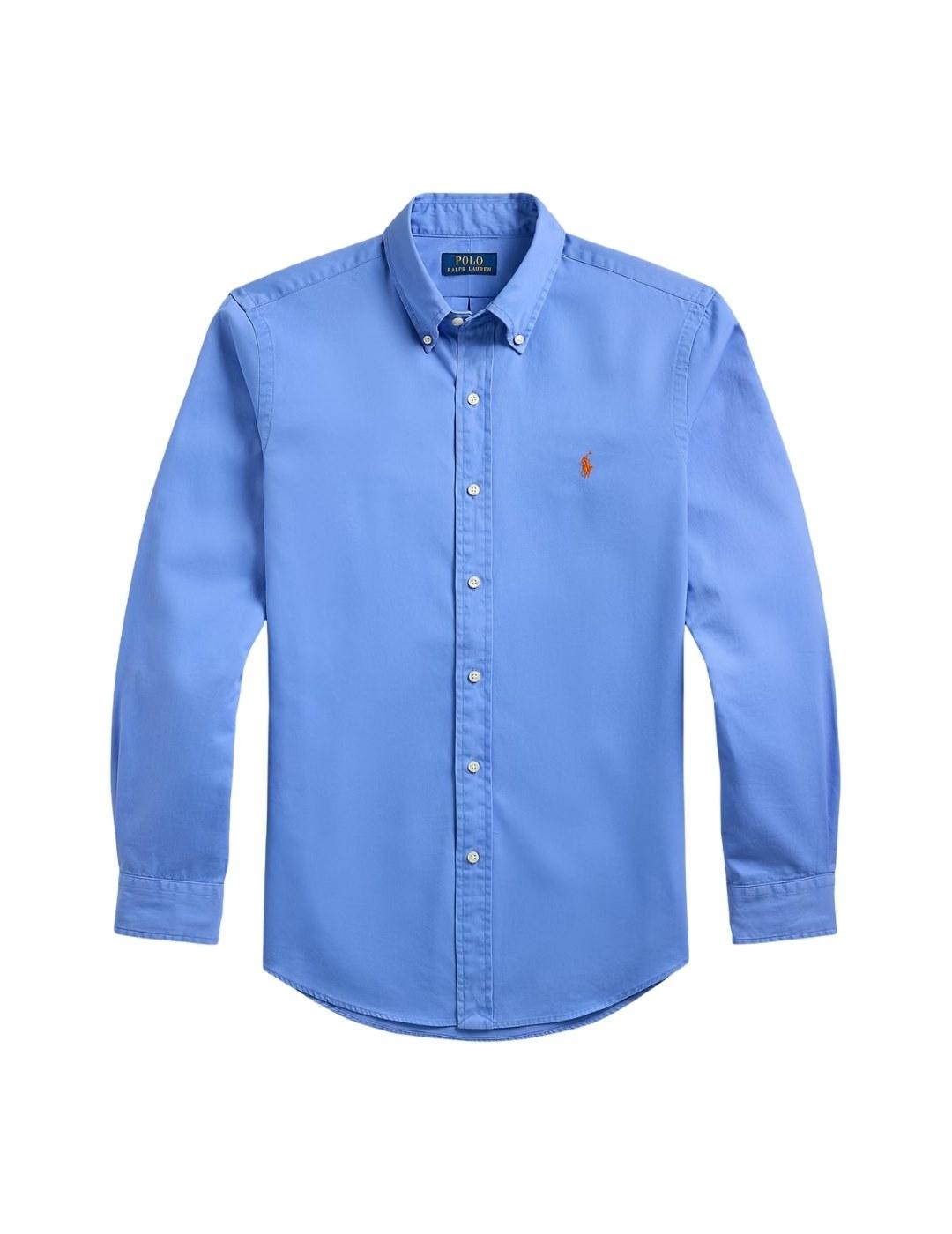Ralph Lauren Camisa manga larga azul