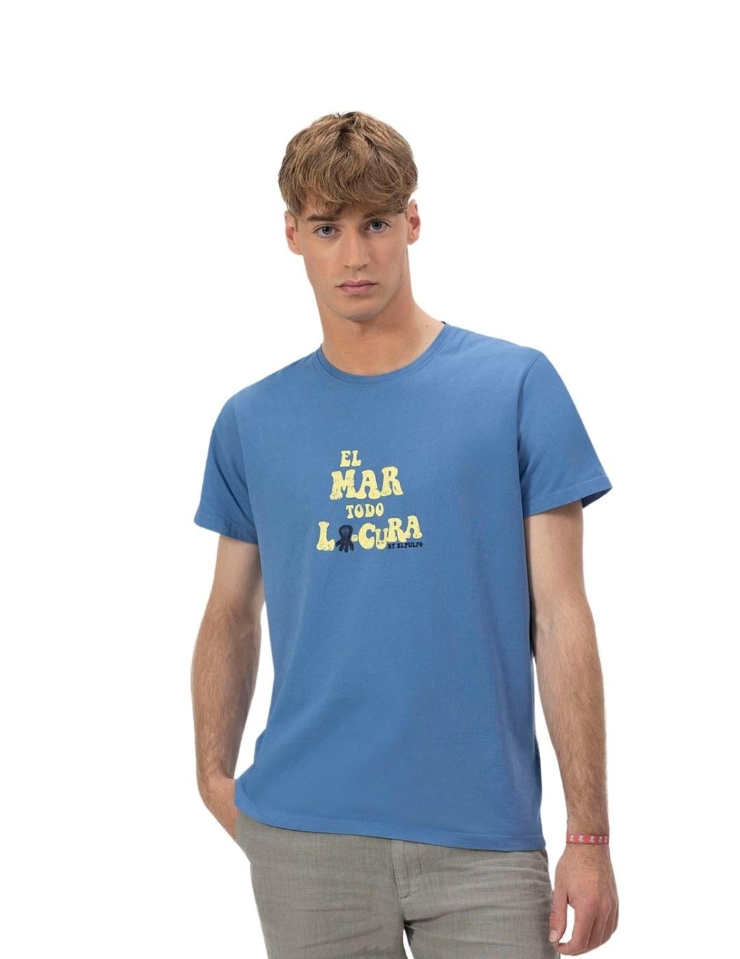 El Pulpo Camiseta  El Mar Todo Lo-Cura Índigo