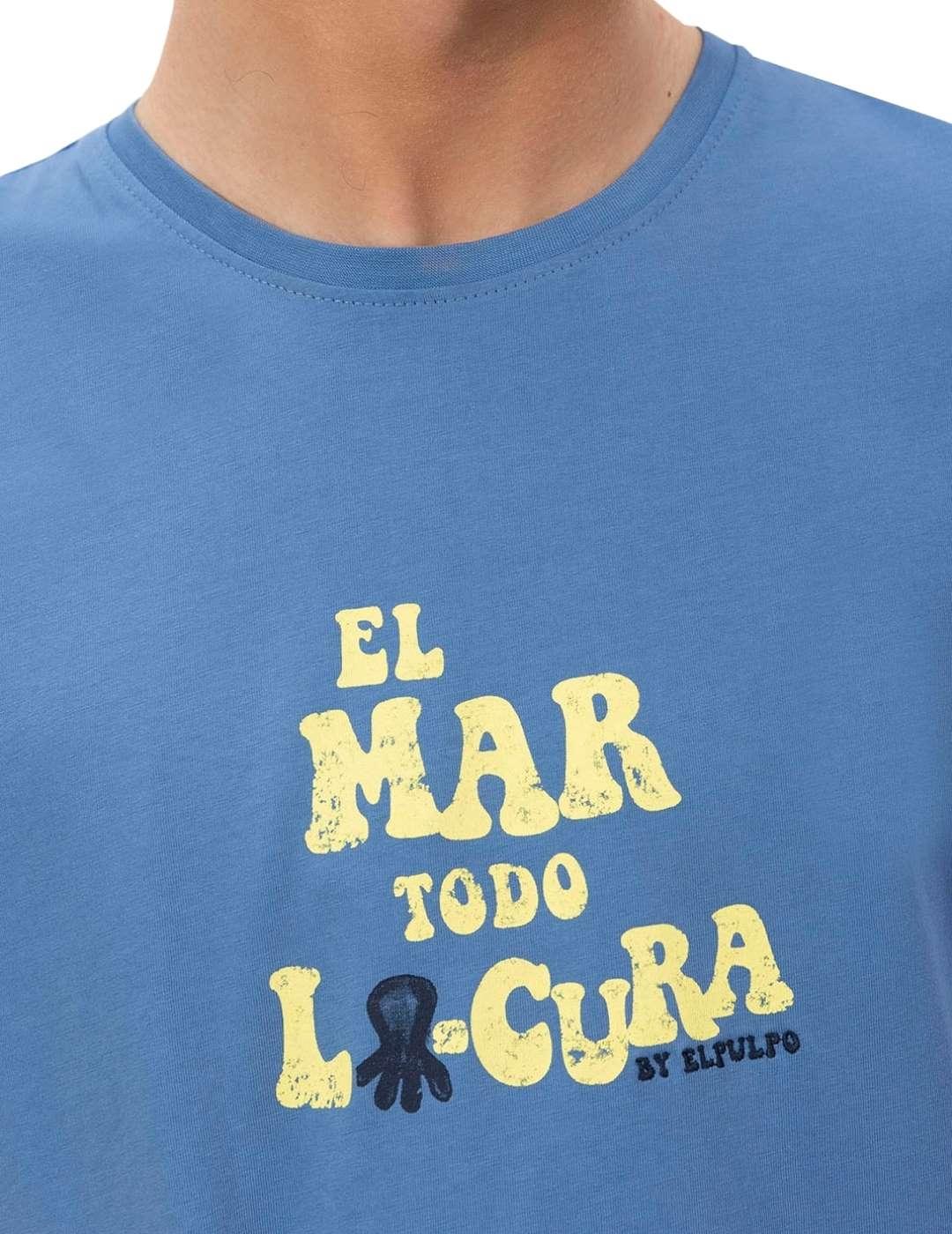 El Pulpo Camiseta  El Mar Todo Lo-Cura Índigo