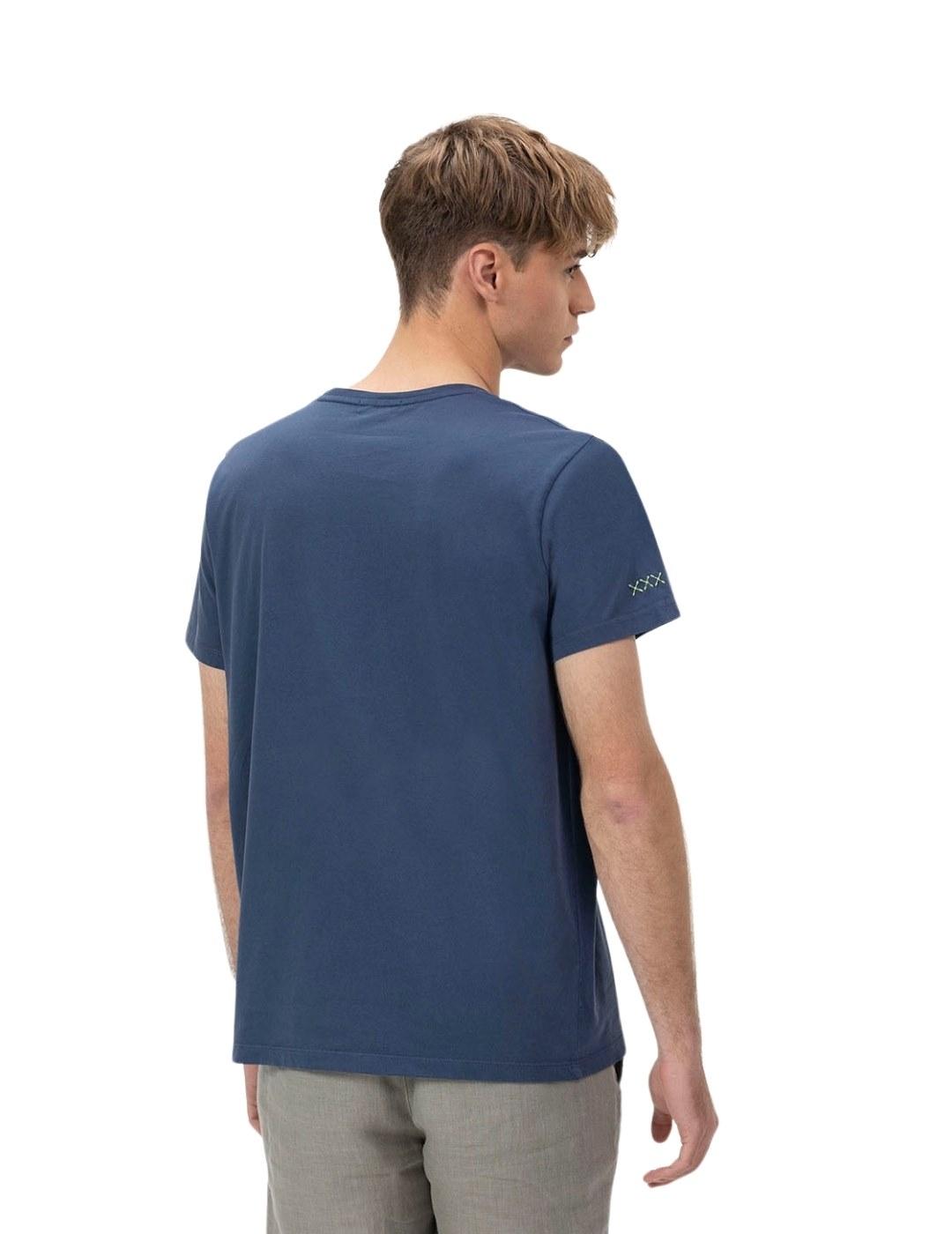 El Pulpo Camiseta  El Mar Todo Lo-Cura Azul Marino