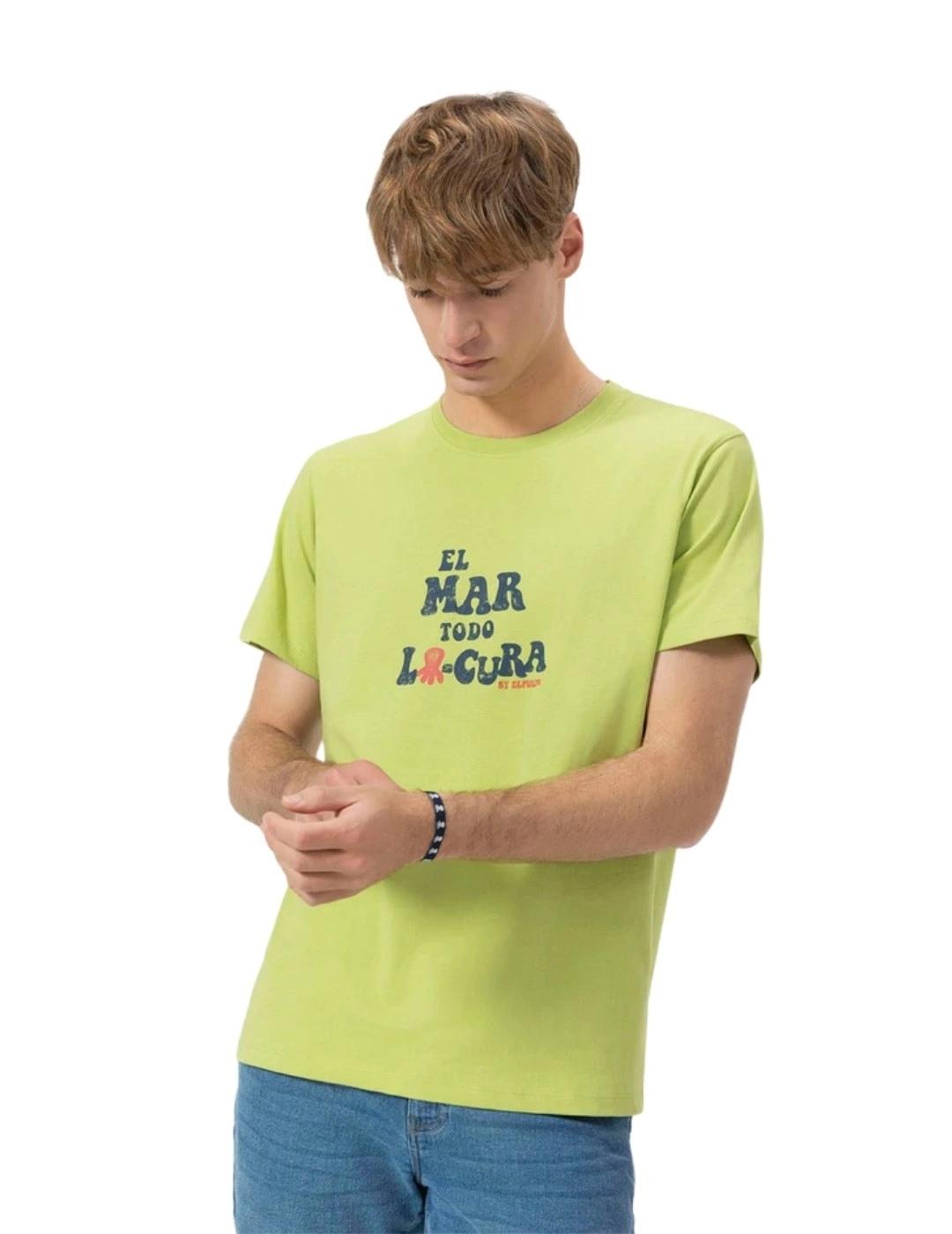 El Pulpo Camiseta El Mar Todo Lo-Cura Verde