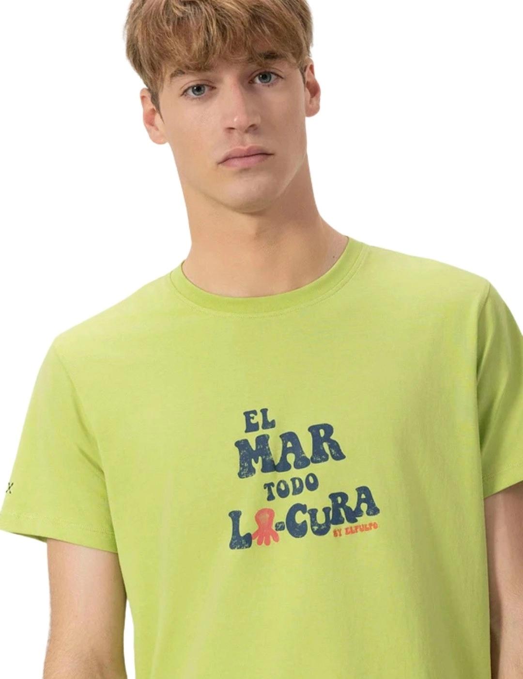 El Pulpo Camiseta El Mar Todo Lo-Cura Verde