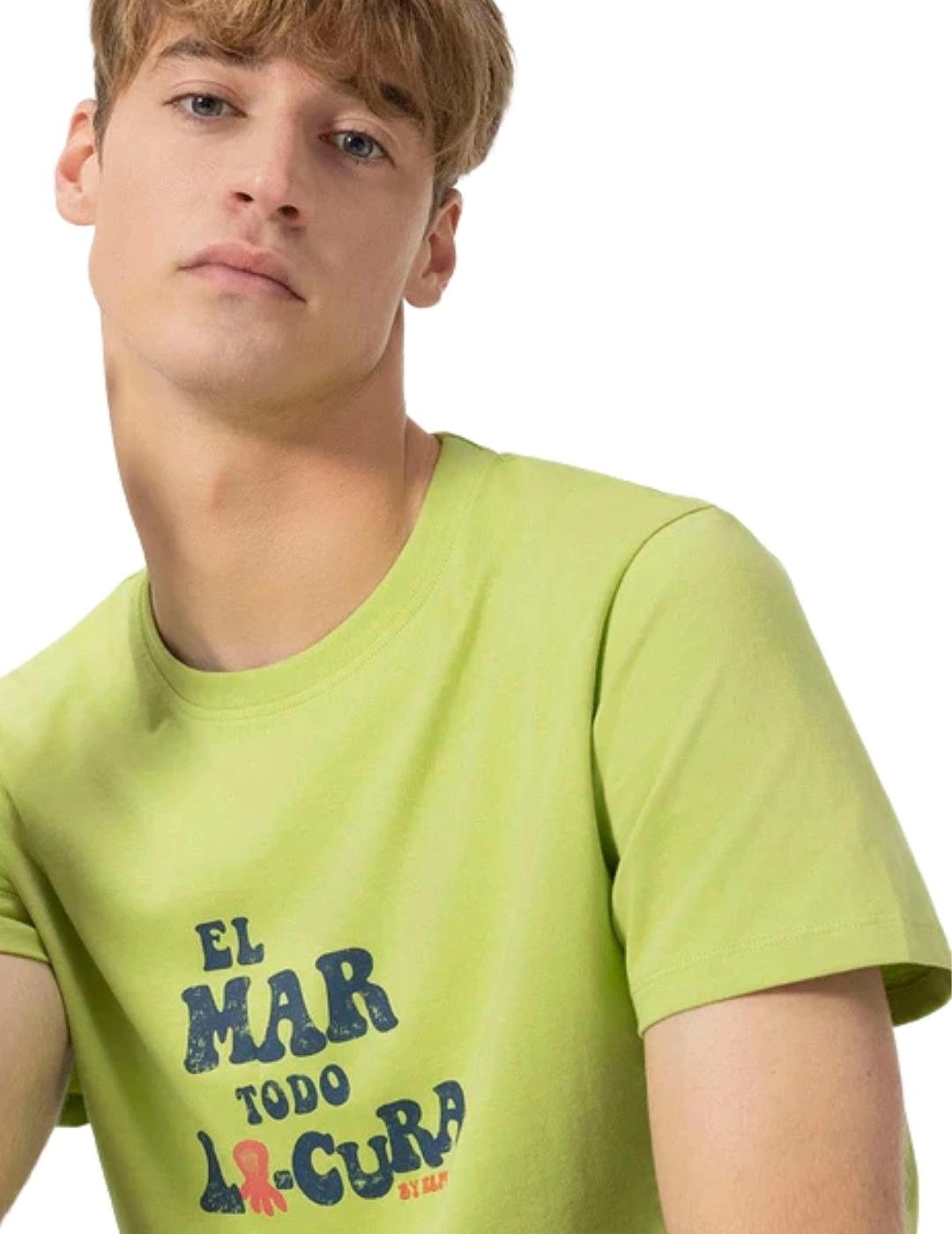 El Pulpo Camiseta El Mar Todo Lo-Cura Verde