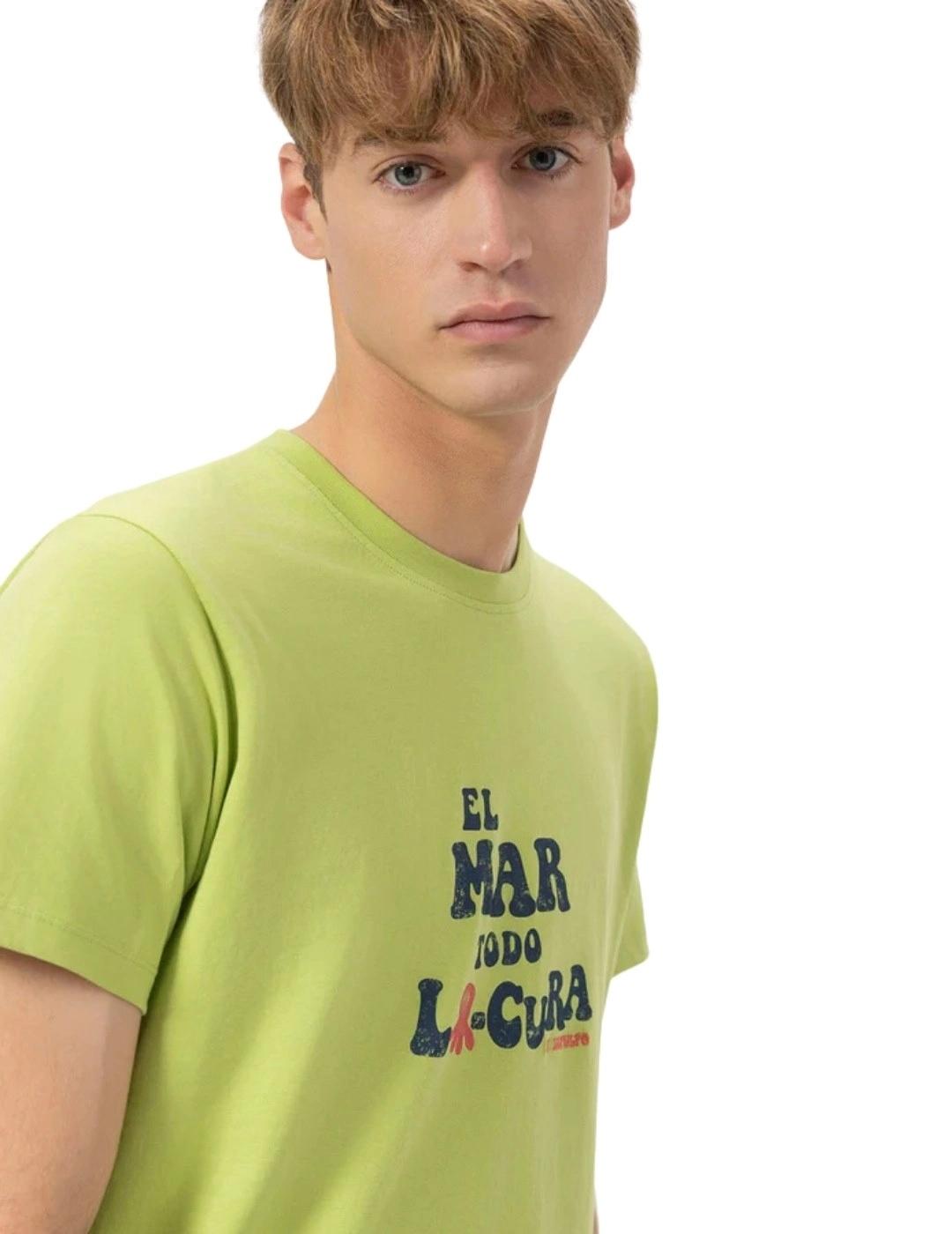 El Pulpo Camiseta El Mar Todo Lo-Cura Verde